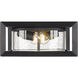 Smyth 2 Light 13 inch Natural Black Outdoor Flush Mount